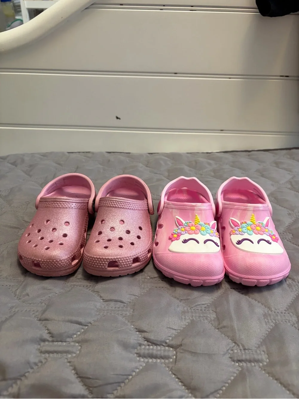 CROCS Kids Pink Glitter & Unicorn Clogs